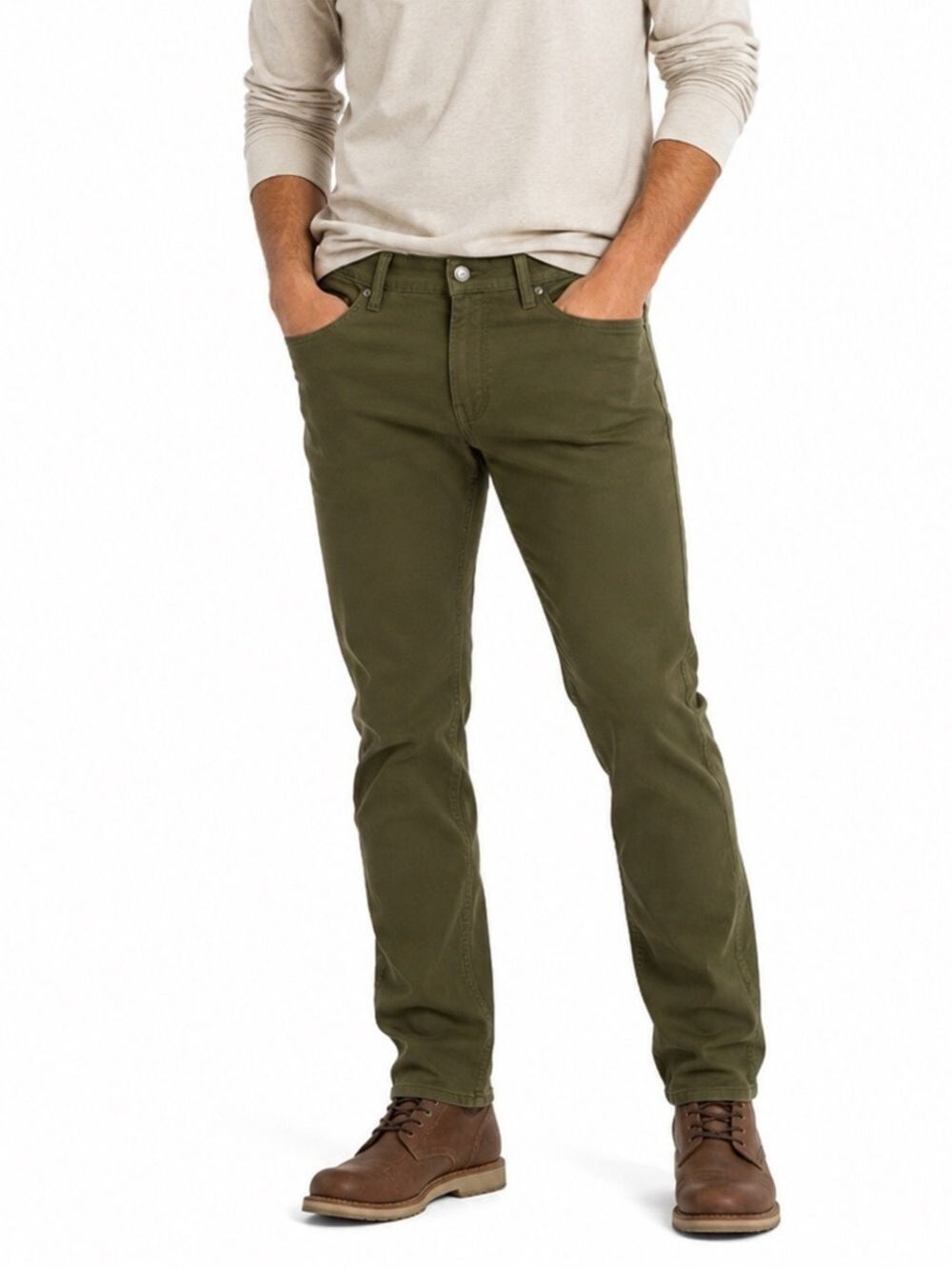 NWT Levi's 505 Regular Traditional Jeans Mens 30x32" Green Tapered Thigh Room